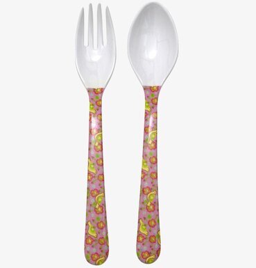 Sked & Gaffel Fåglar från Rice med färgglatt fågelmönster