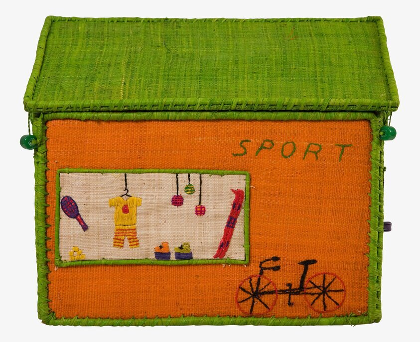 Förvaringslåda Sportaffär S från Rice med sportmotiv