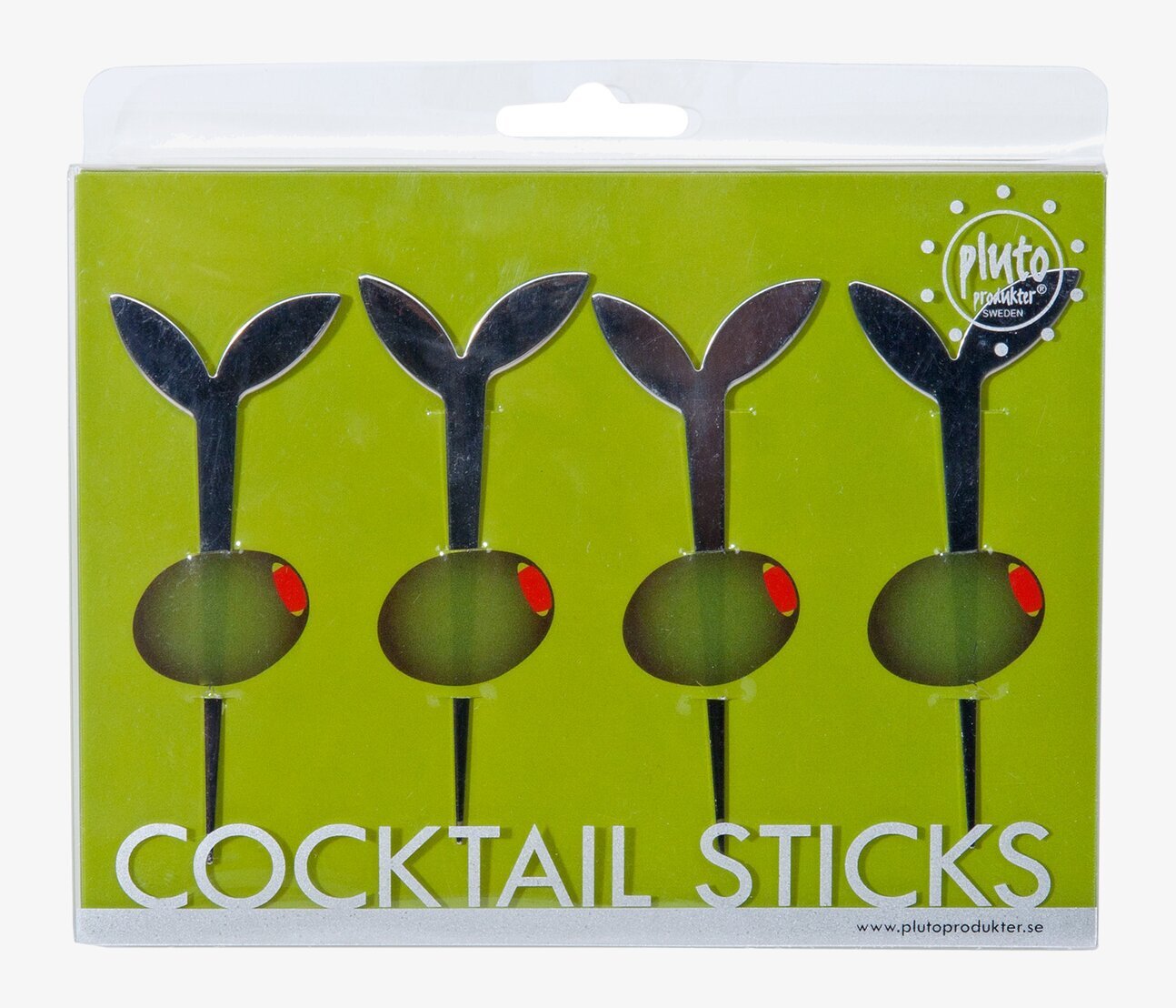Cocktailpinnar Knopp från Pluto Produkter i förpackning