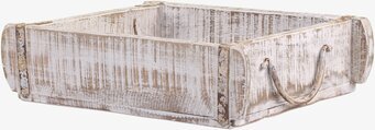 Trälåda Med Beslag Antique White från Chic Antique
