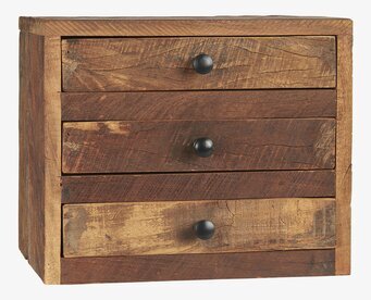 Liten Träbyrå Unika från IB Laursen i återvunnet trä