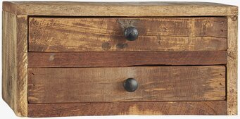 Liten Träbyrå Unika från IB Laursen i återvunnet trä