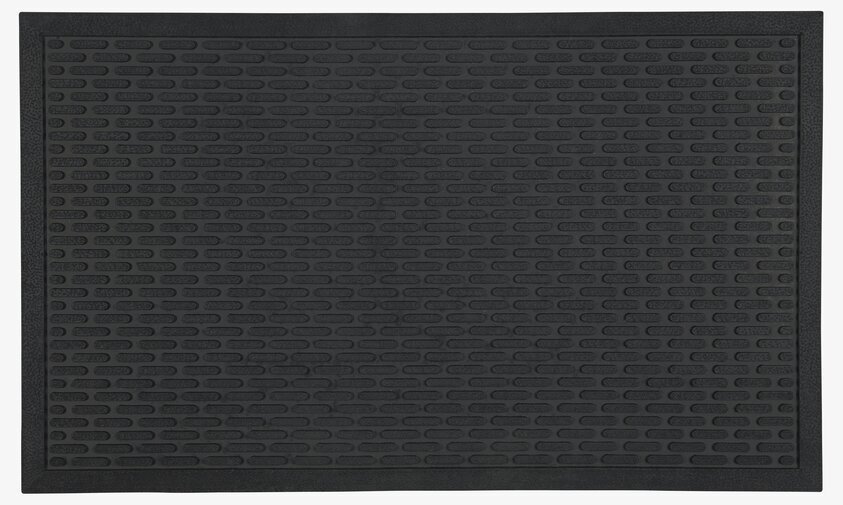 Dörrmatta Svart Gummi från IB Laursen med upphöjt mönster