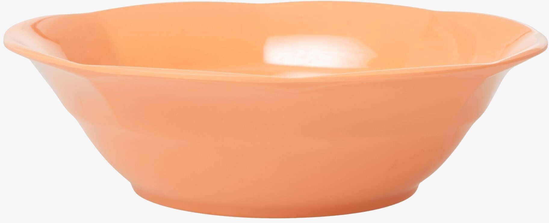Djup Skål Aprikos från Rice i hållbar melamin och varm färg