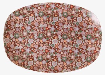 Liten Tallrik Floral Print från Rice med blommönster