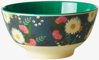 Skål Wedding Bouquet Print från Rice med blommigt mönster