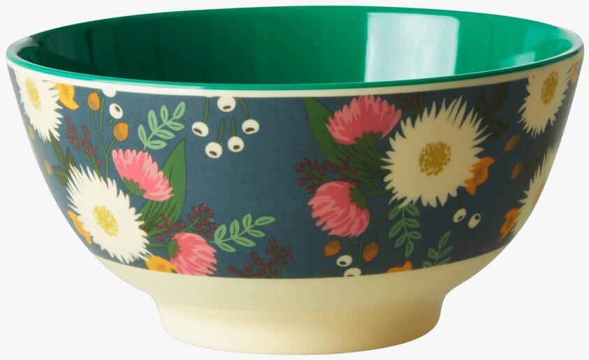 Skål Wedding Bouquet Print från Rice med blommigt mönster