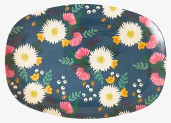 Tallrik Wedding Bouquet Print från Rice med blommönster