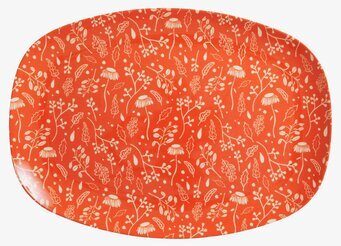 Tallrik Fall Print från Rice med höstinspirerat mönster