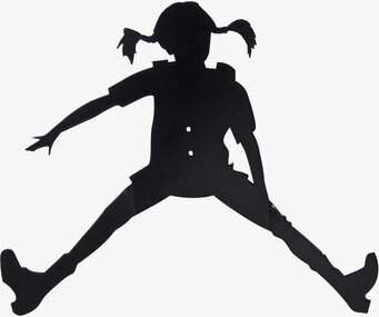 Hängare Pippi Svart från Pluto Produkter på vit bakgrund