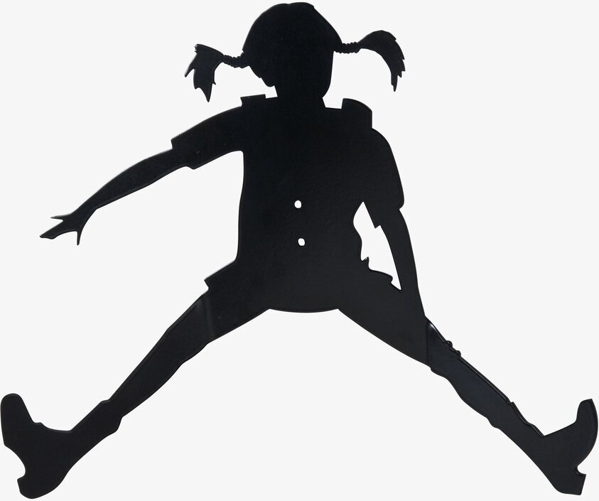 Hängare Pippi Svart från Pluto Produkter på vit bakgrund