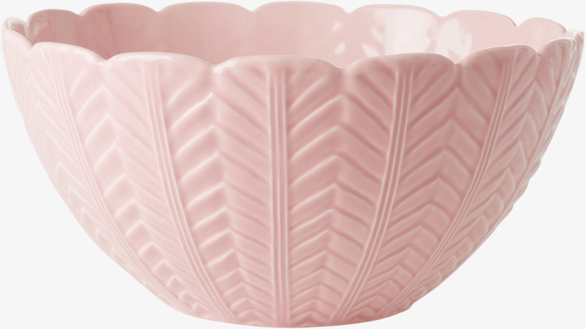 Sallad/Serveringsskål Pink från Rice med rosa reliefmönster