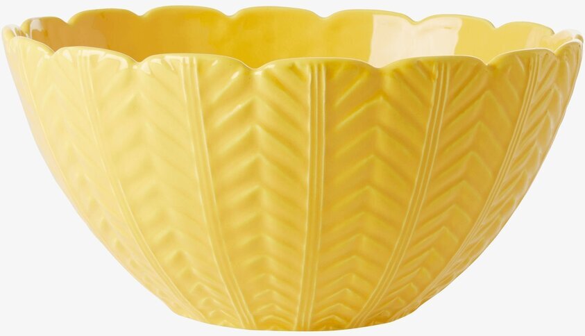 Sallad/Serveringsskål Yellow från Rice på vit bakgrund