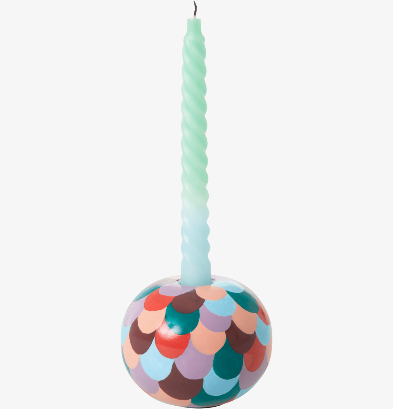 Ljushållare Multi Small från Rice med färgglad bas och ljus