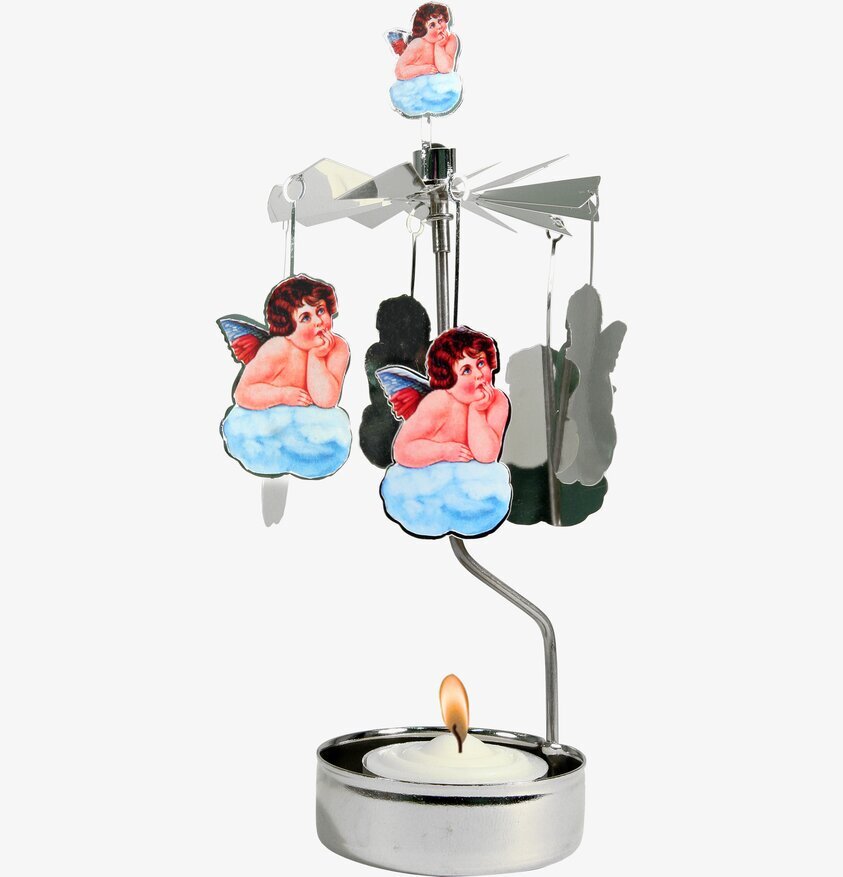 Änglaspel Moln ängel från Pluto Produkter med värmeljus