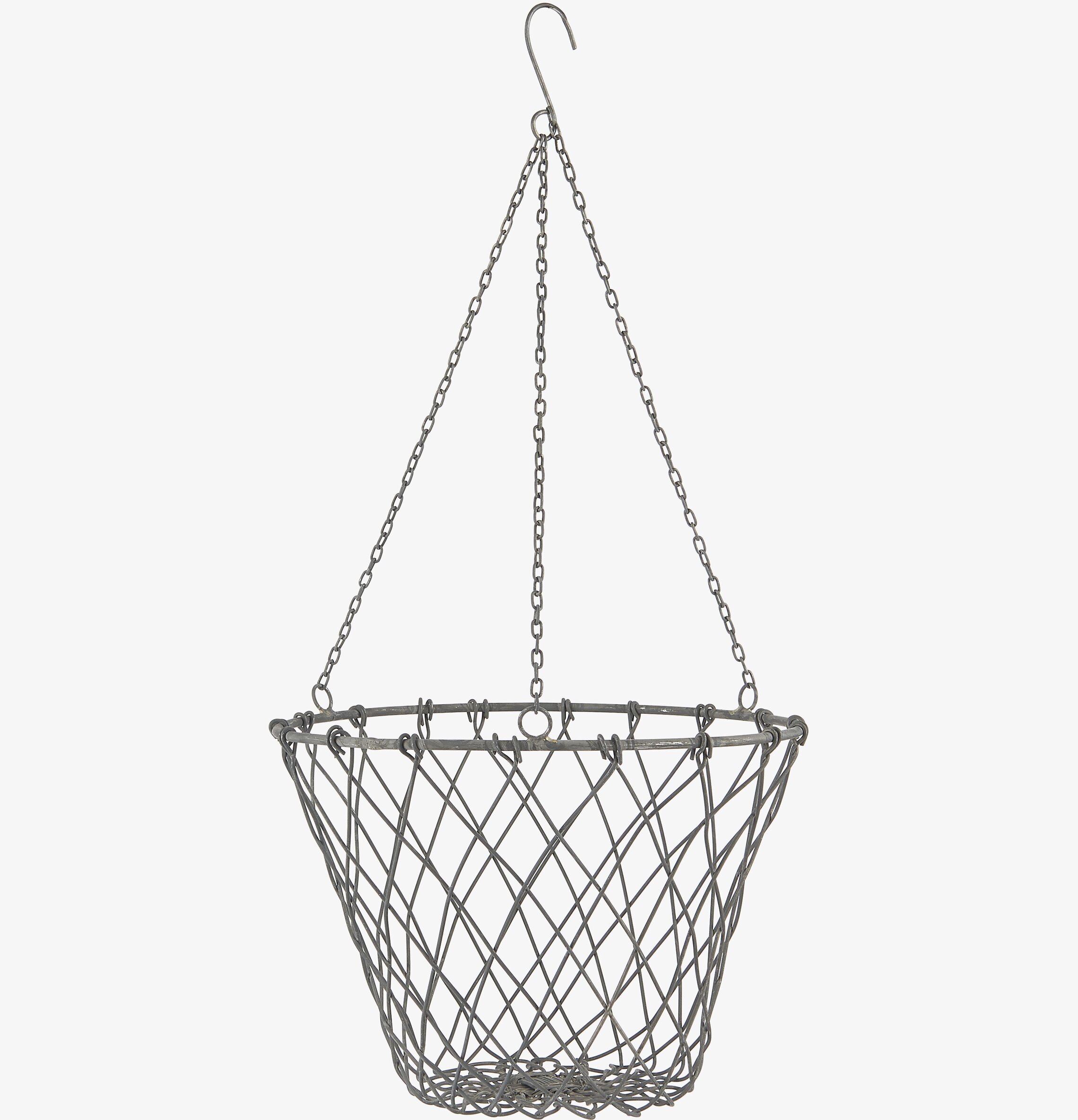 Metallkorg Inkl Kedja från IB Laursen, hängande förvaring