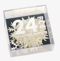 Konfetti Snöflinga från Pluto Produkter i genomskinlig box