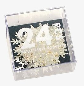 Konfetti Snöflinga från Pluto Produkter i genomskinlig box