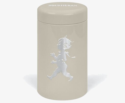 Tändsticksrör Sand från Solstickan i sandfärgad metall