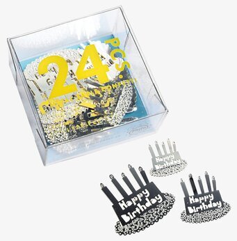Konfetti Happy Birthday från Pluto Produkter i förpackning