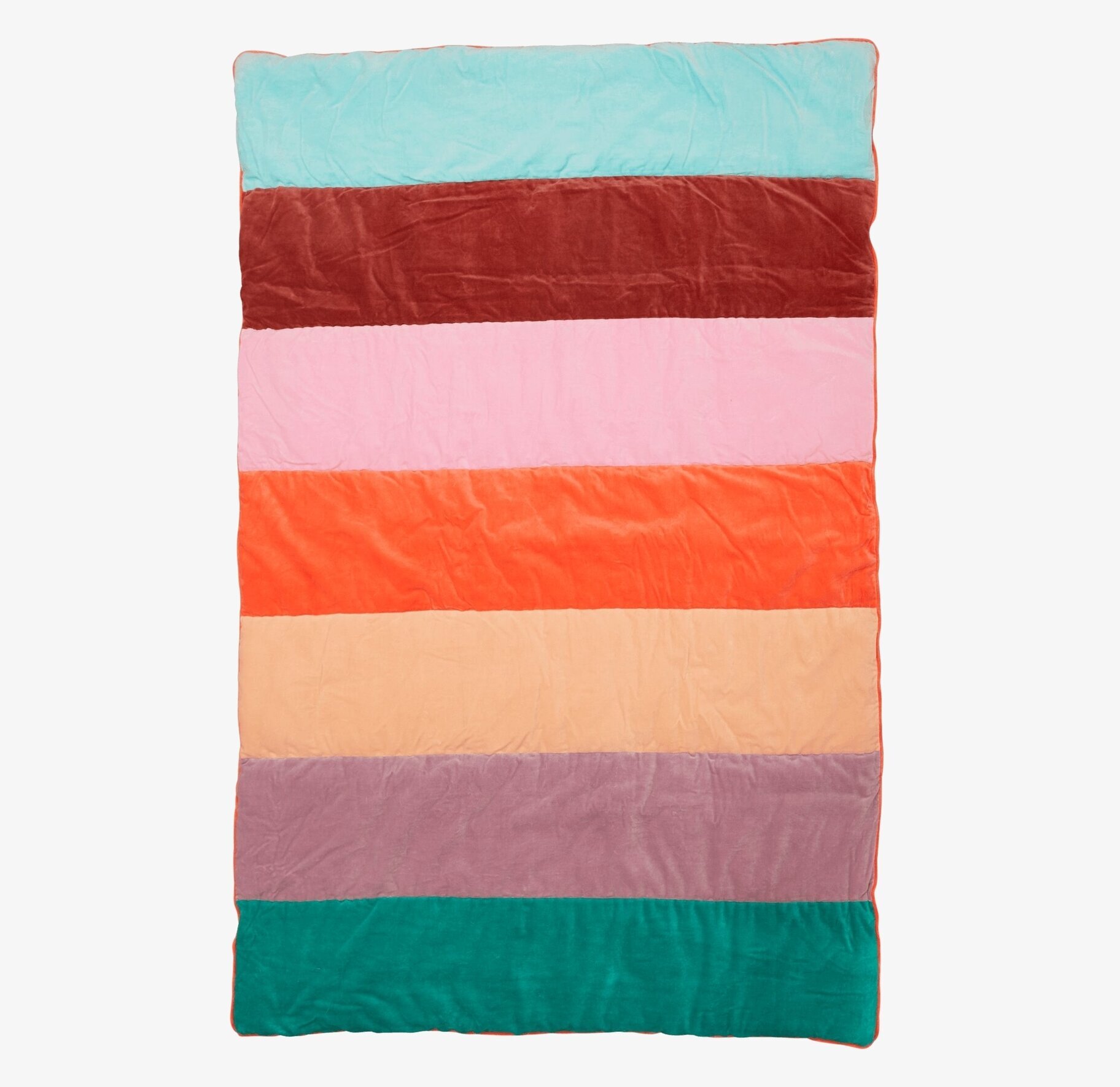 Quilt Velvet Stripes från Rice i färgglad och stilren design
