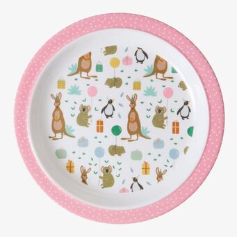 Tallrik Party Animal Print från Rice med festliga djurmotiv