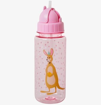 Dryckesflaska Party Animal Print från Rice med kängurumotiv