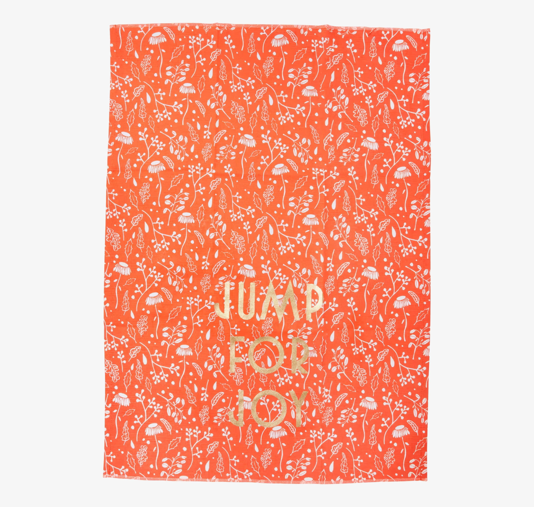 Kökshandduk - Fall Print Orange från Rice med höstmönster