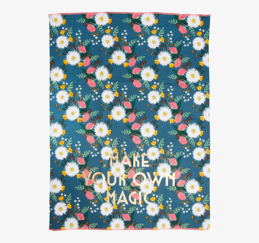 Kökshandduk Wedding Bouquet Print från Rice med blommönster