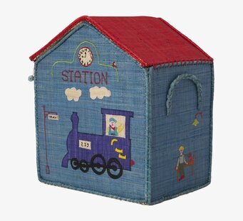 Förvaringslåda Station Mellan från Rice med järnvägsmotiv