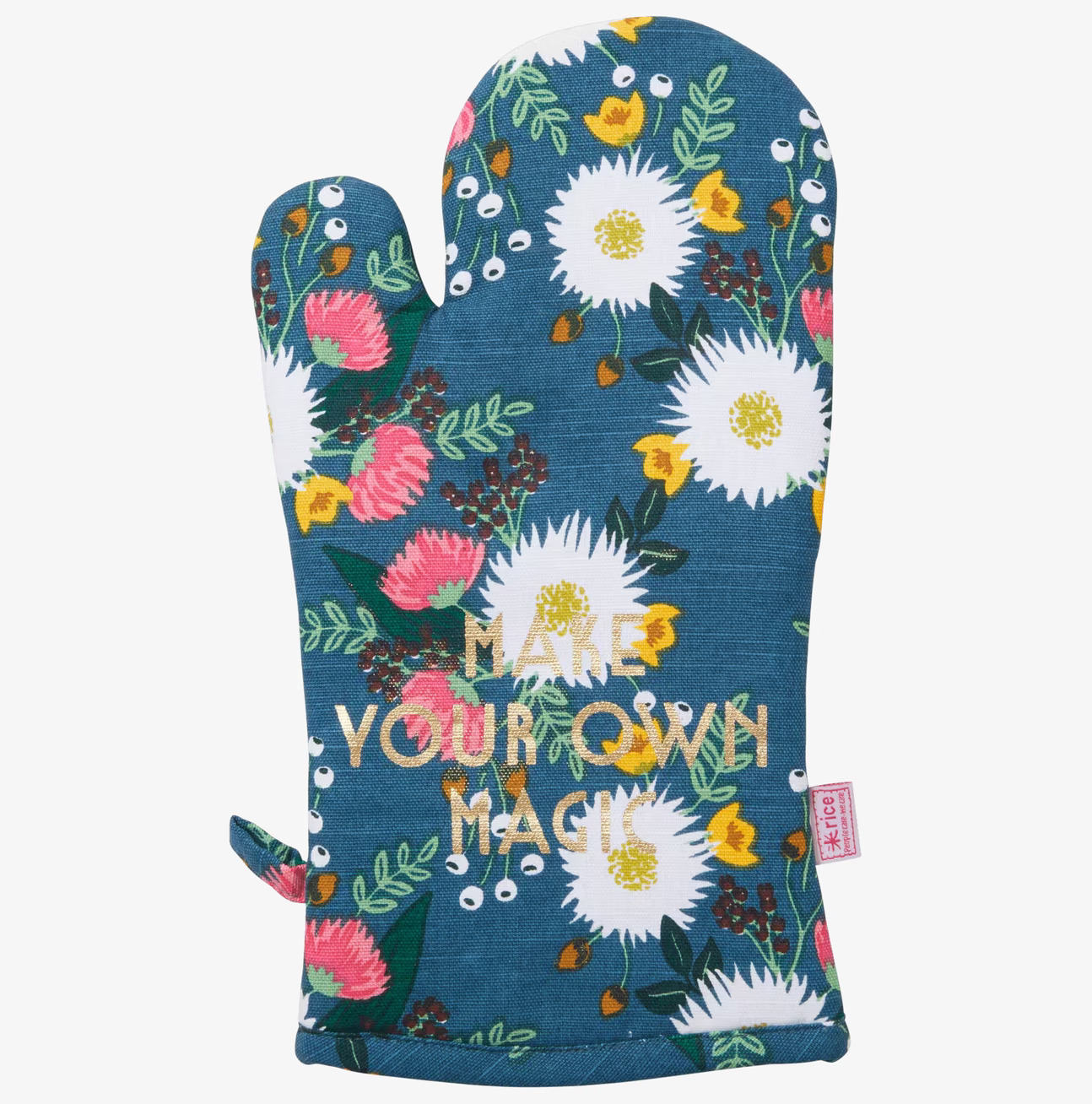 Ugnsvante Wedding Bouquet Print från Rice med blommönster