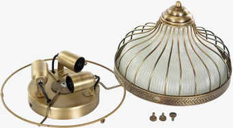 Taklampa Plafond Frost Stor från A Lot Decoration monteras