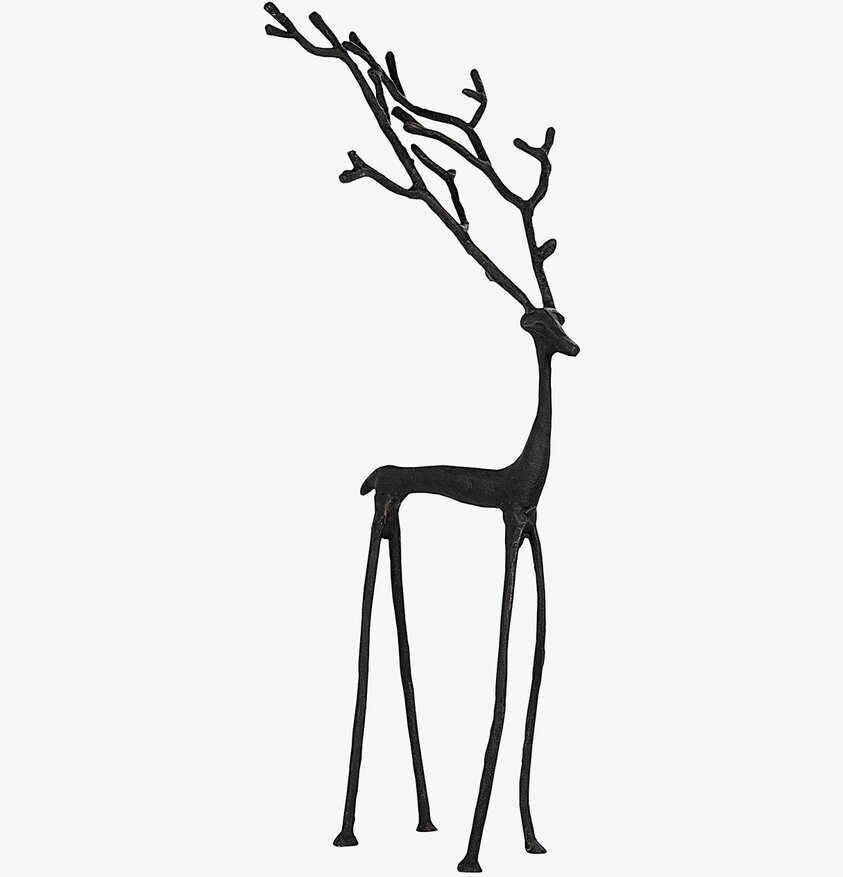 Ren Svart Gjutjärn L från A Lot Decoration, elegant hjort
