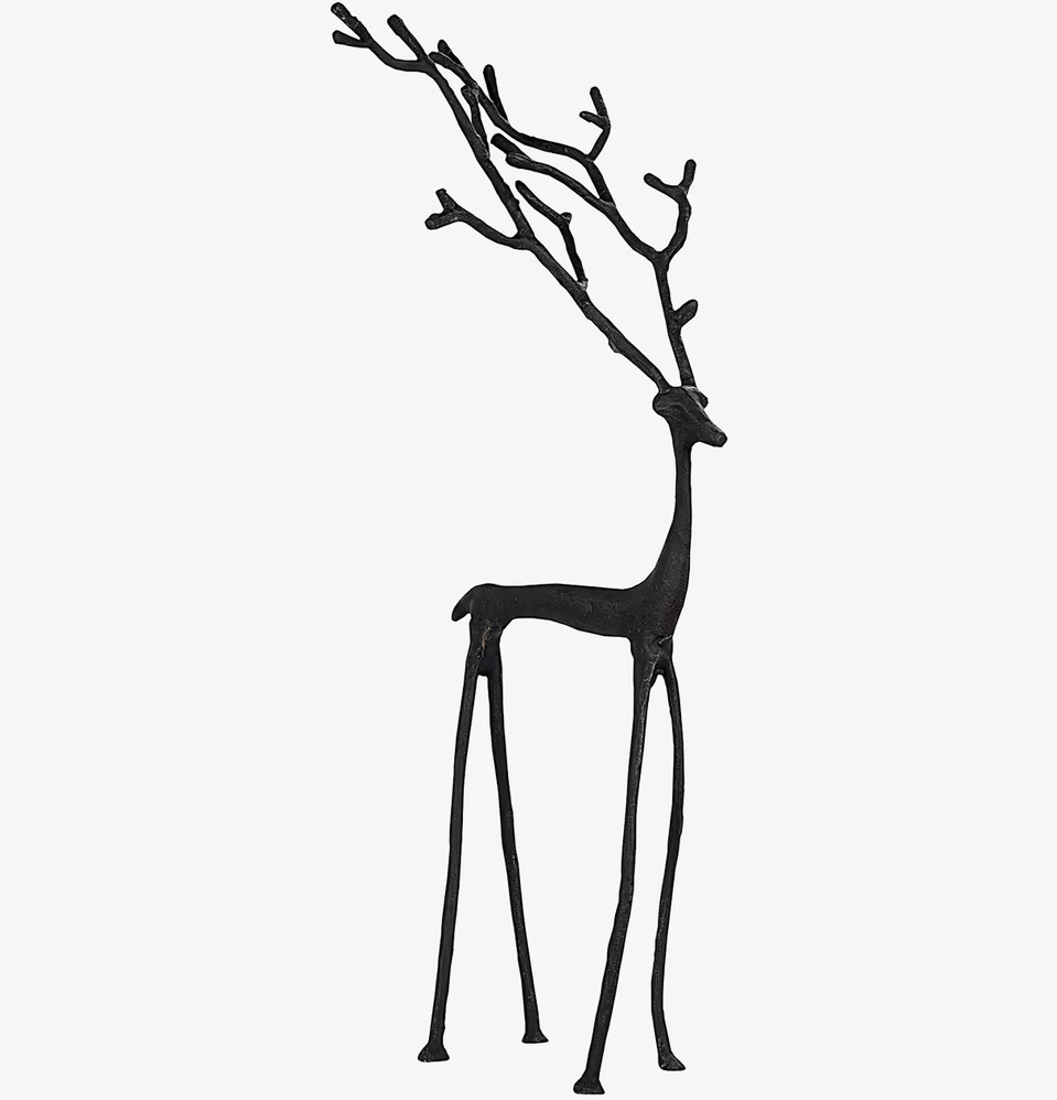 Ren Svart Gjutjärn L från A Lot Decoration, elegant hjort