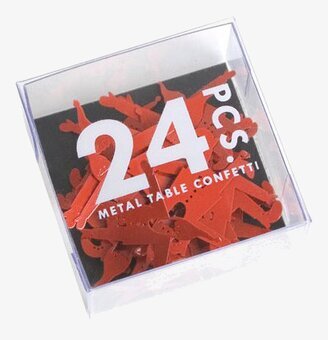 Konfetti Tomte från Pluto Produkter i genomskinlig förpackning