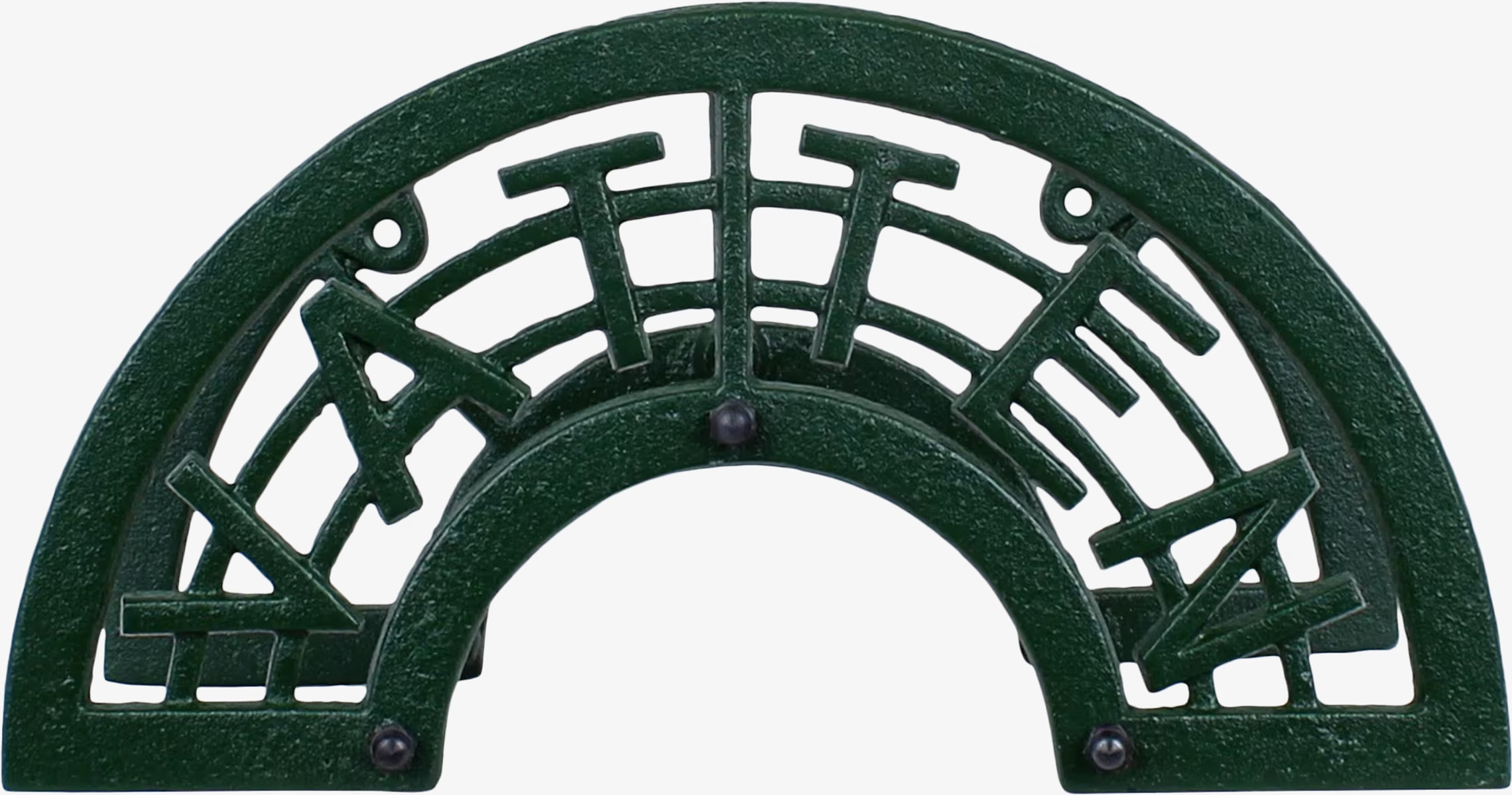 Slanghållare Vatten Järn Grön från Strömshaga i närbild