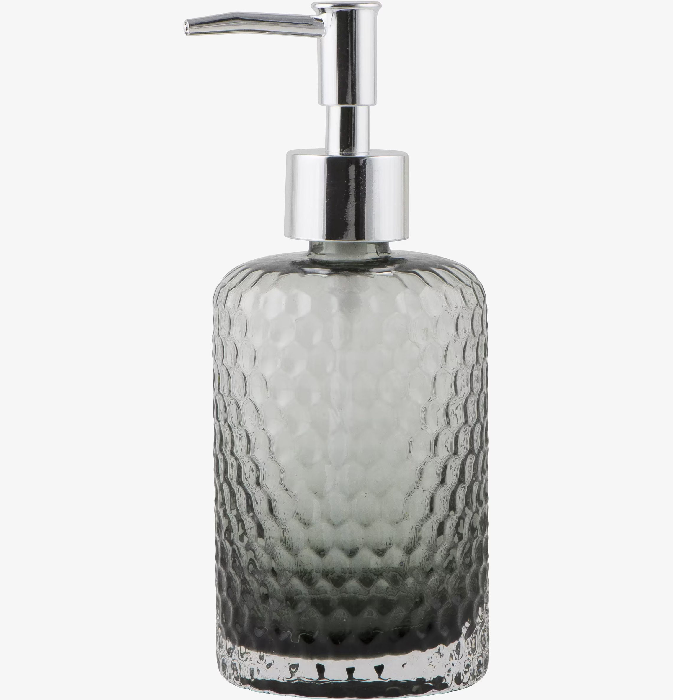 Tvålpump Glas Grå från IB Laursen med mönstrat glas