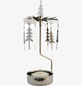 Änglaspel Gran från Pluto Produkter med snurrande granar