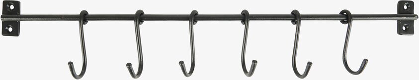 Väggskena Med Krokar från IB Laursen med sex justerbara krokar