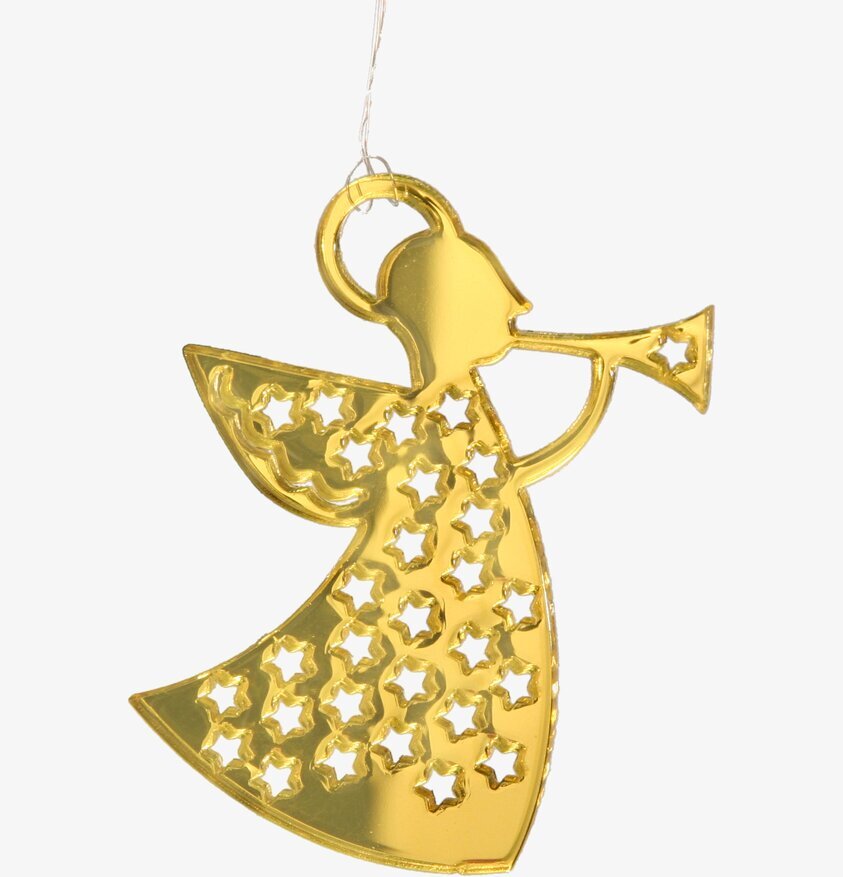 Plexihänge Ängel från Pluto Produkter i guldtonat plexiglas