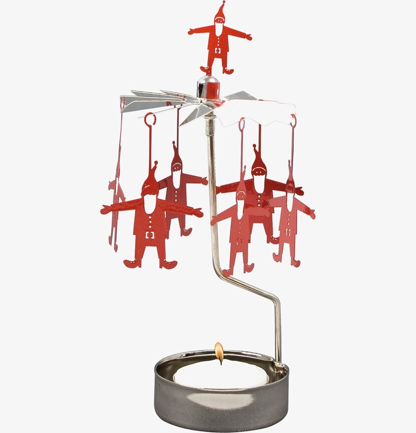 Änglaspel Tomte från Pluto Produkter med roterande tomtar