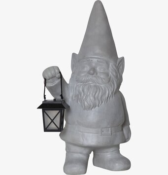 Solcellsdekoration Gnomy från Star Trading med lykta