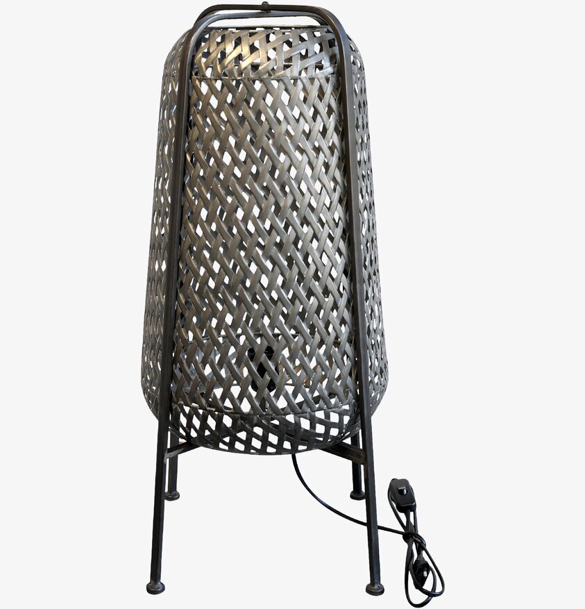 Lampa Flätad Järn Antik Grå från Chic Antique i ljus miljö