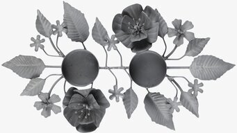 Ljusstake Bladverk Antik Zink från Chic Antique i zink