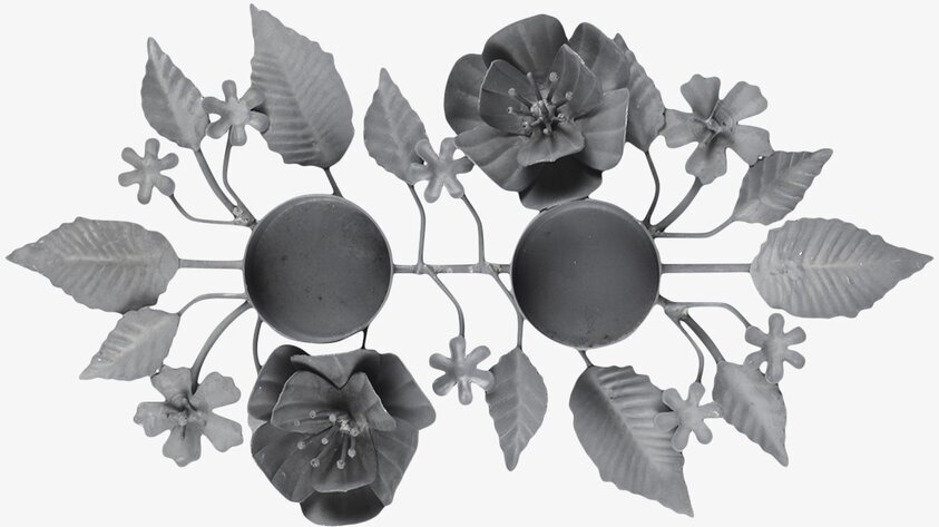 Ljusstake Bladverk Antik Zink från Chic Antique i zink