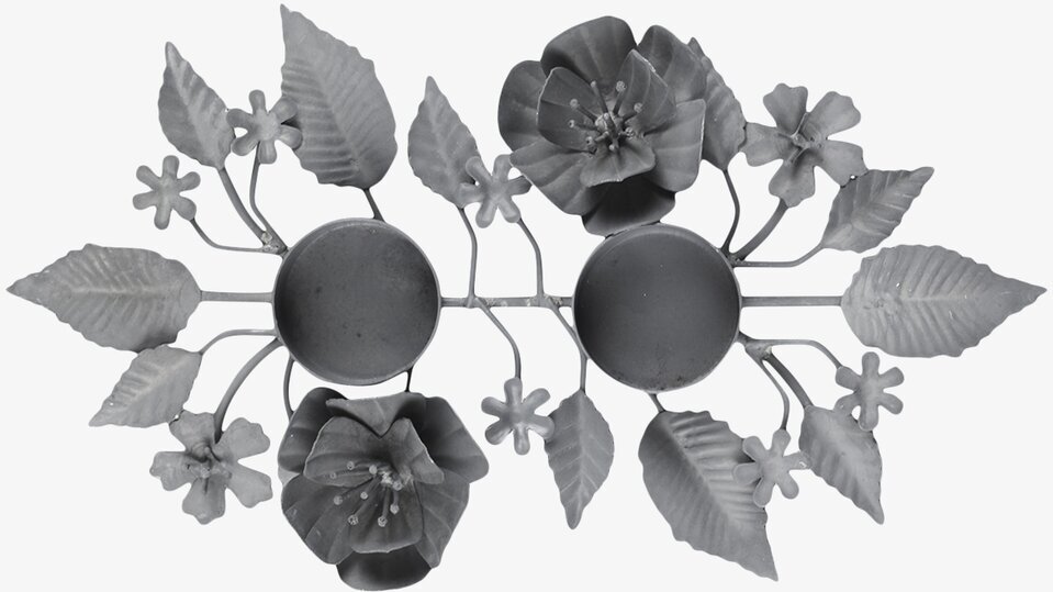 Ljusstake Bladverk Antik Zink från Chic Antique i zink