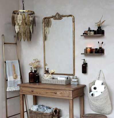 Taklampa Metall Deco Antik Mässing från Chic Antique i rum