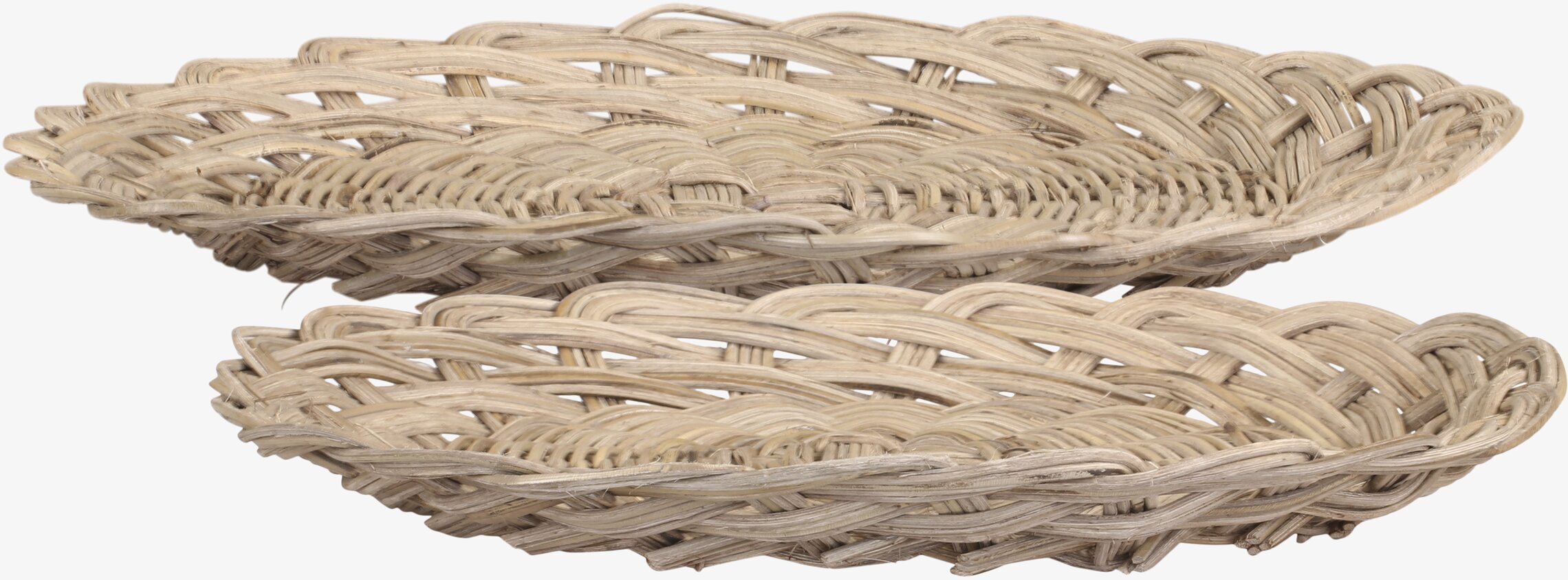 Flätad Korg Rotting Set/2 från Chic Antique, två korgar