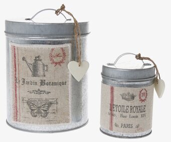 Burk Botanique stor från By ON i galvaniserad metall