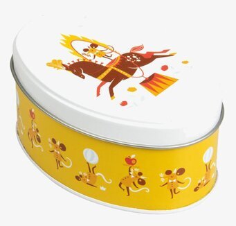 Oval box Häst från Blafre med färgglad och lekfull design